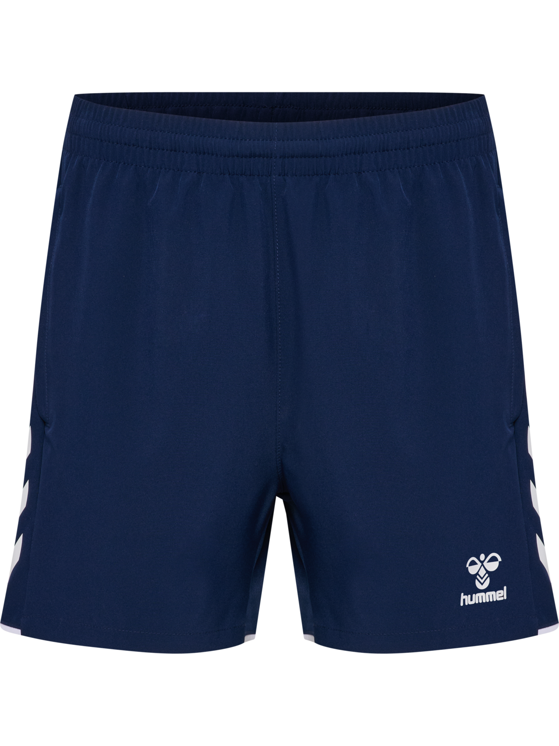 hmlCORE 2.0 WOVEN SHORTS WOMAN, MARINE/WHITE, packshot