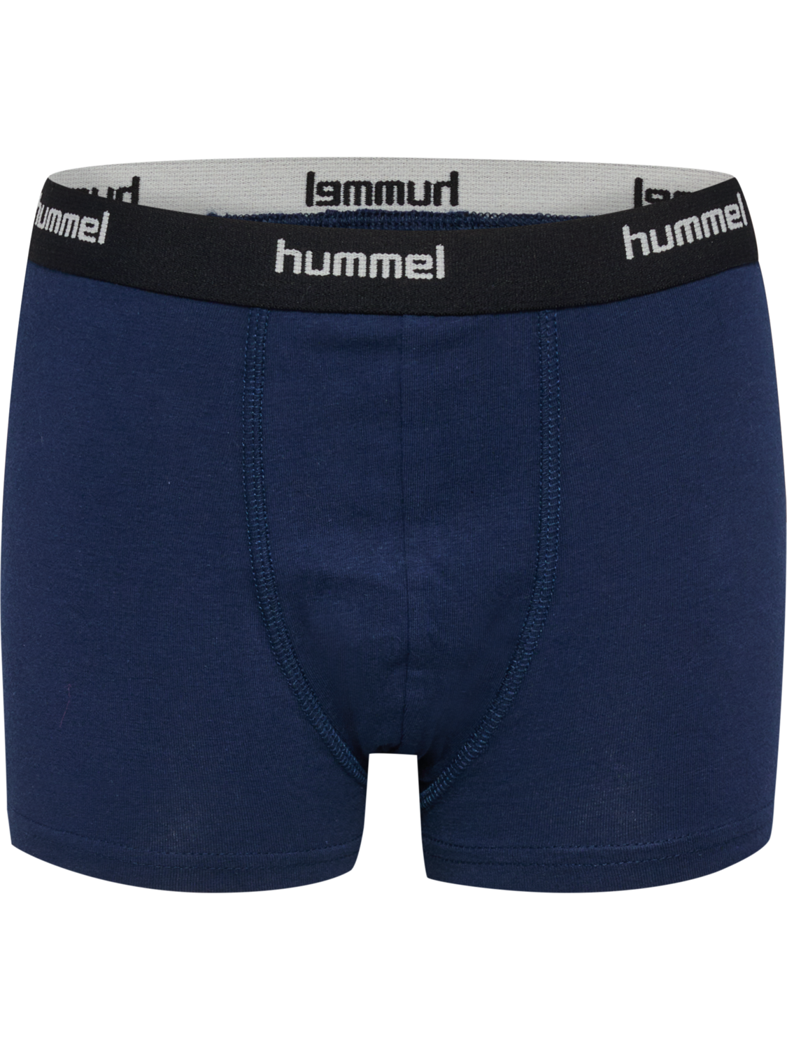 hmlJR NALLE BOXERS 3 PACK, GREY MELANGE/DRESS BLUES/BLACK, packshot