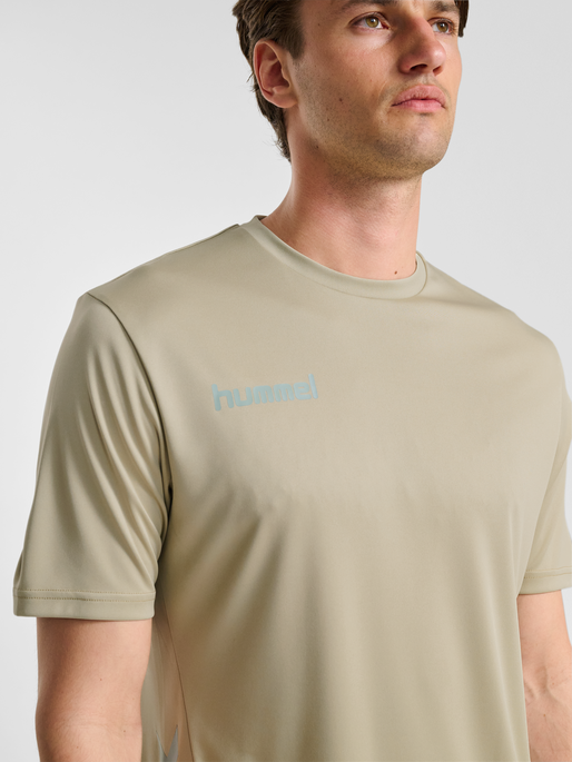 hmlPROMO DUO SET, ABBEY STONE/ICEBERG GREEN, model