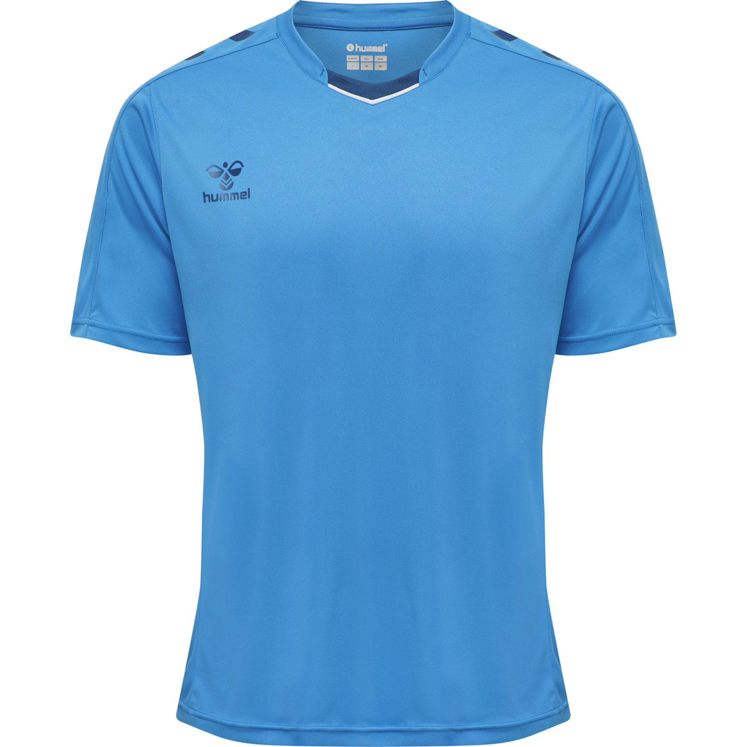 hmlCORE XK POLY JERSEY S/S, BLUE DANUBE, packshot