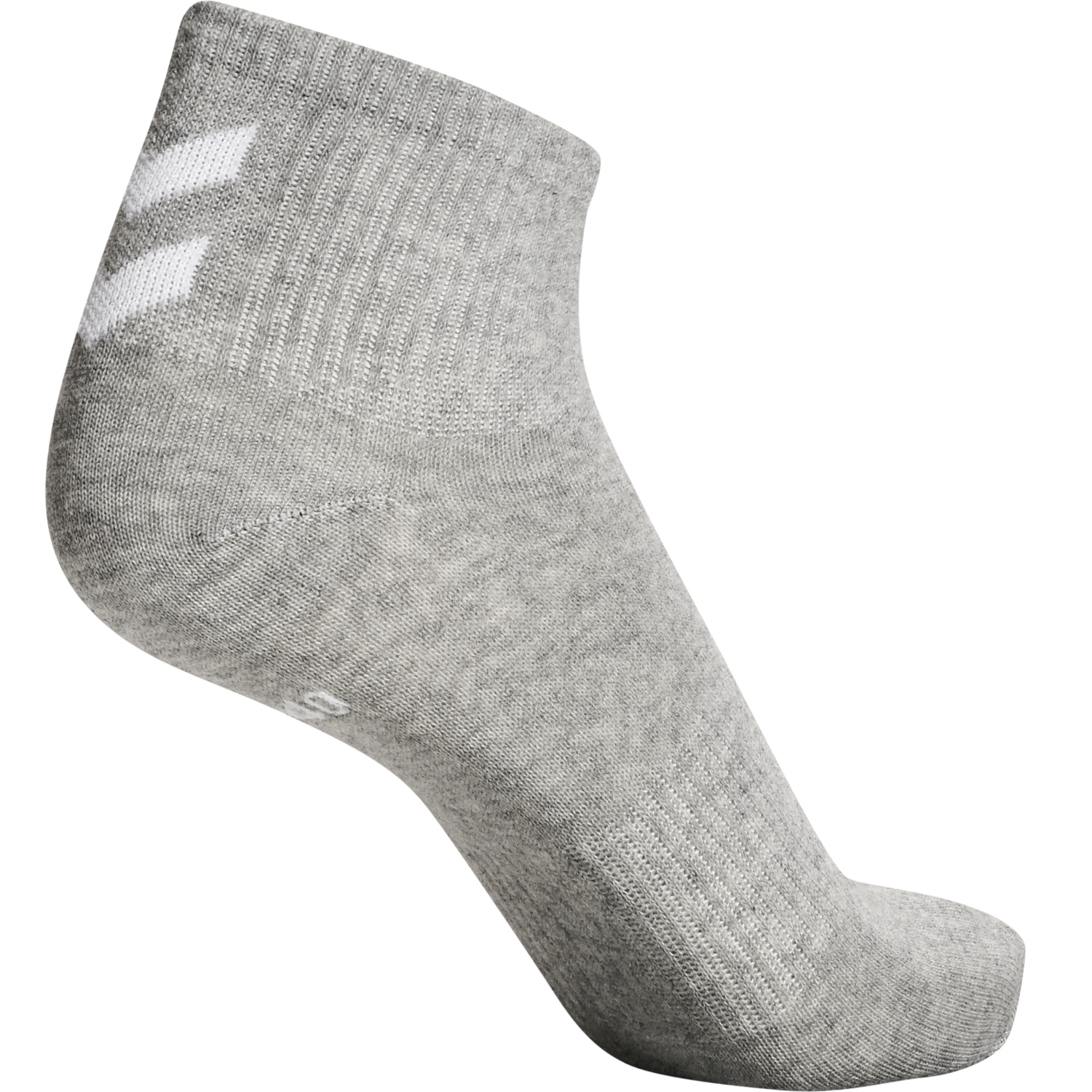 hmlCHEVRON 6-PACK  MID CUT SOCKS, BLACK/WHITE/GREY, packshot