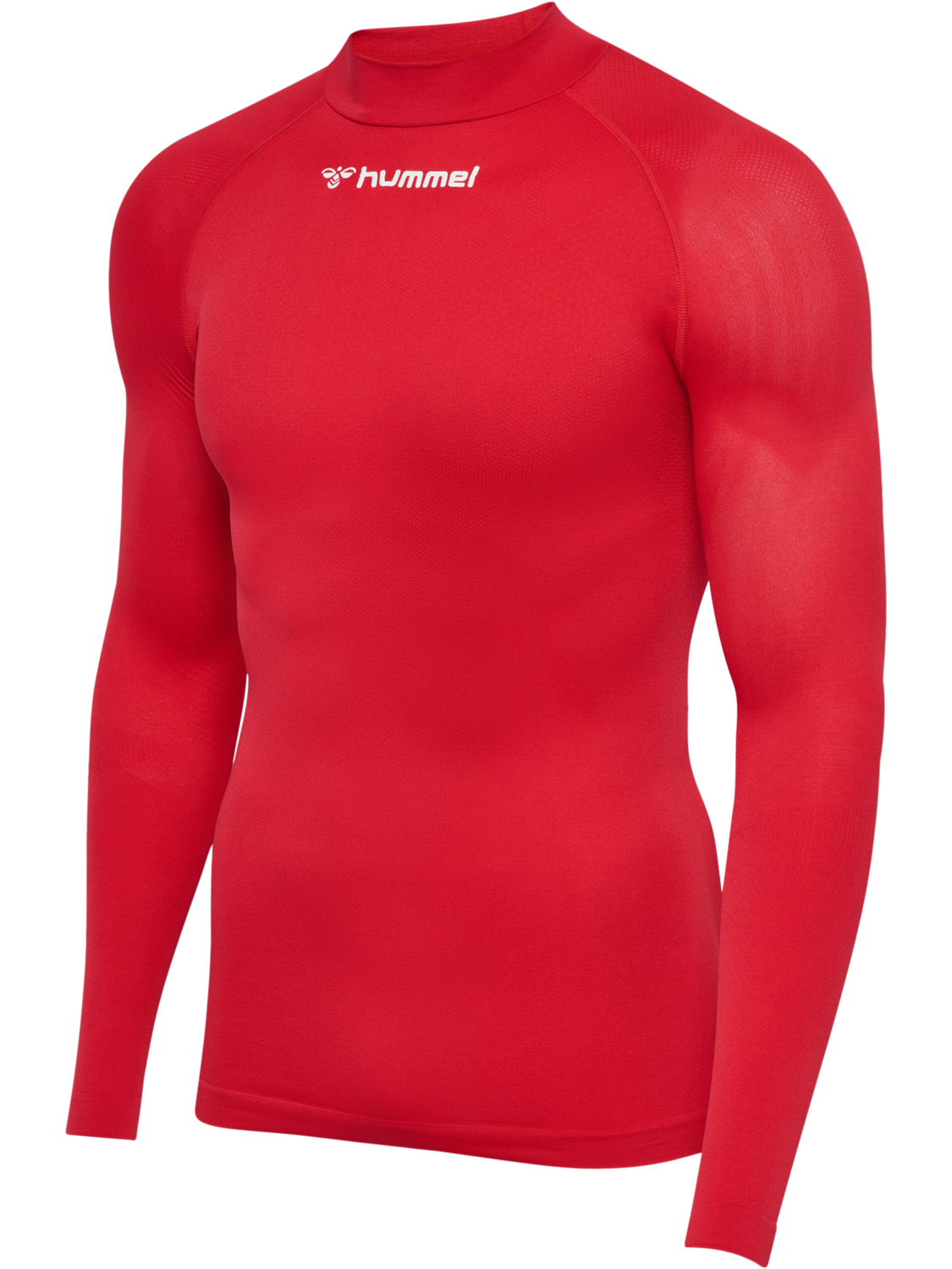 hmlBL COMFORT 2.0 MOCKNECK TEE L/S, TRUE RED, packshot