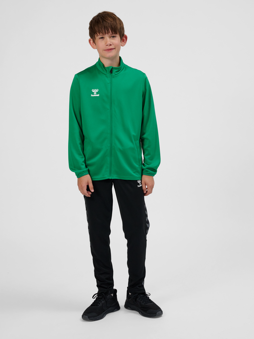 hmlESSENTIAL TRACK JACKET KIDS, JELLY BEAN, model