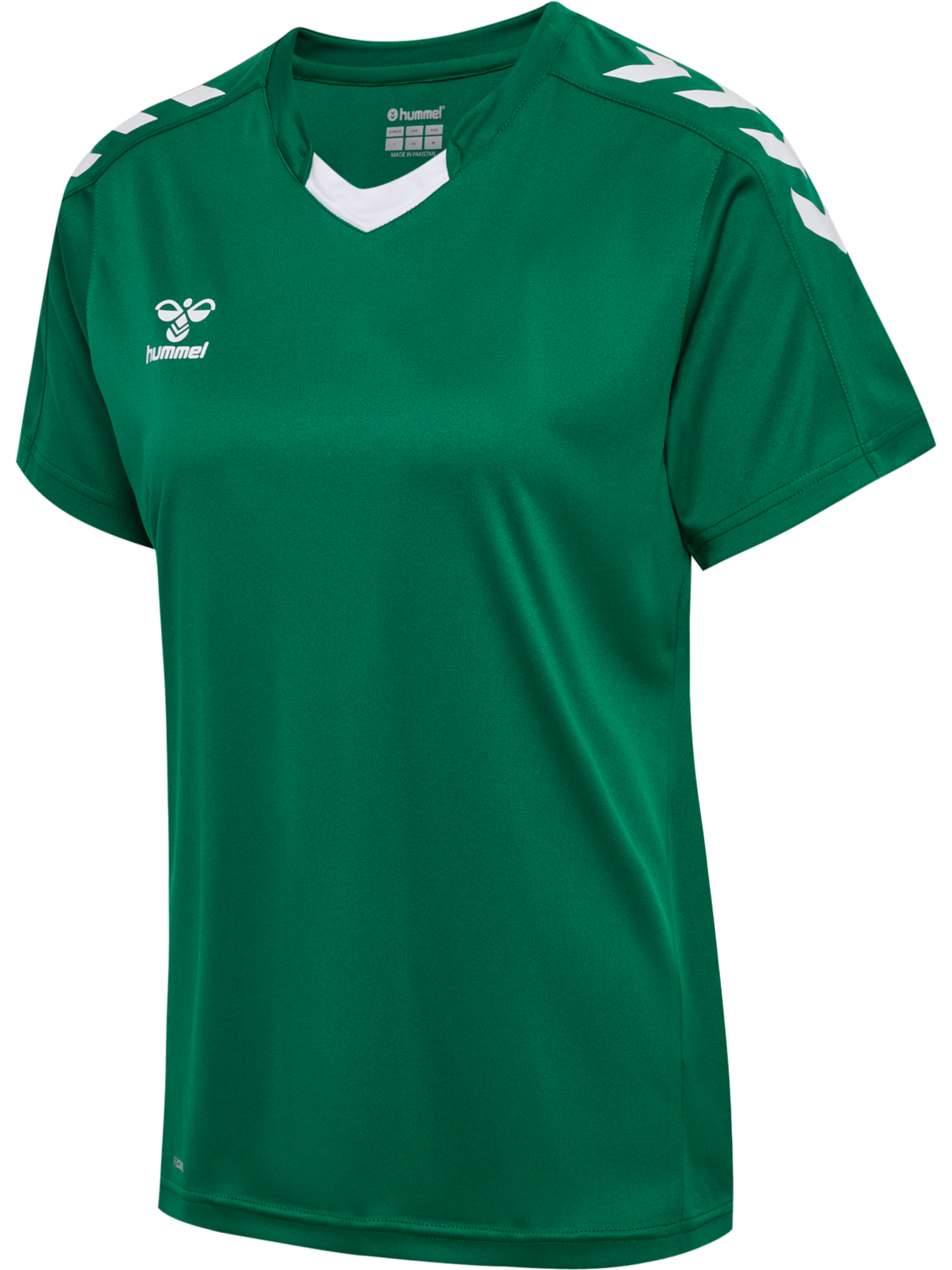 hmlCORE XK POLY JERSEY S/S WOMAN, EVERGREEN, packshot