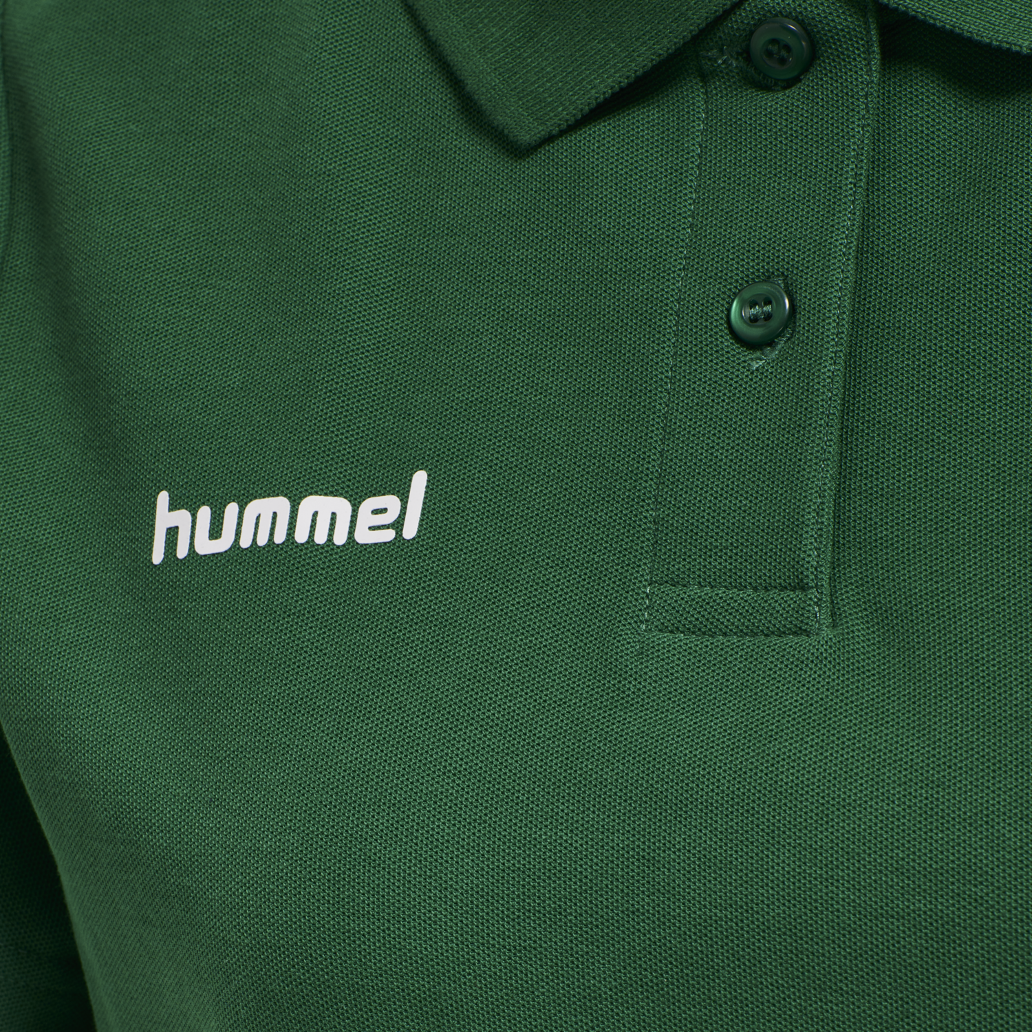 HMLGO COTTON POLO WOMAN, EVERGREEN, packshot
