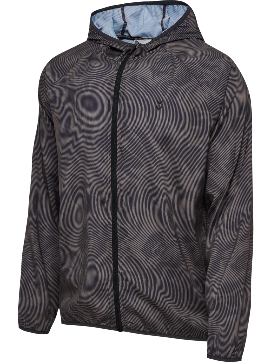 hmlPULSE AOP WINDBREAKER JACKET, SHARK, packshot