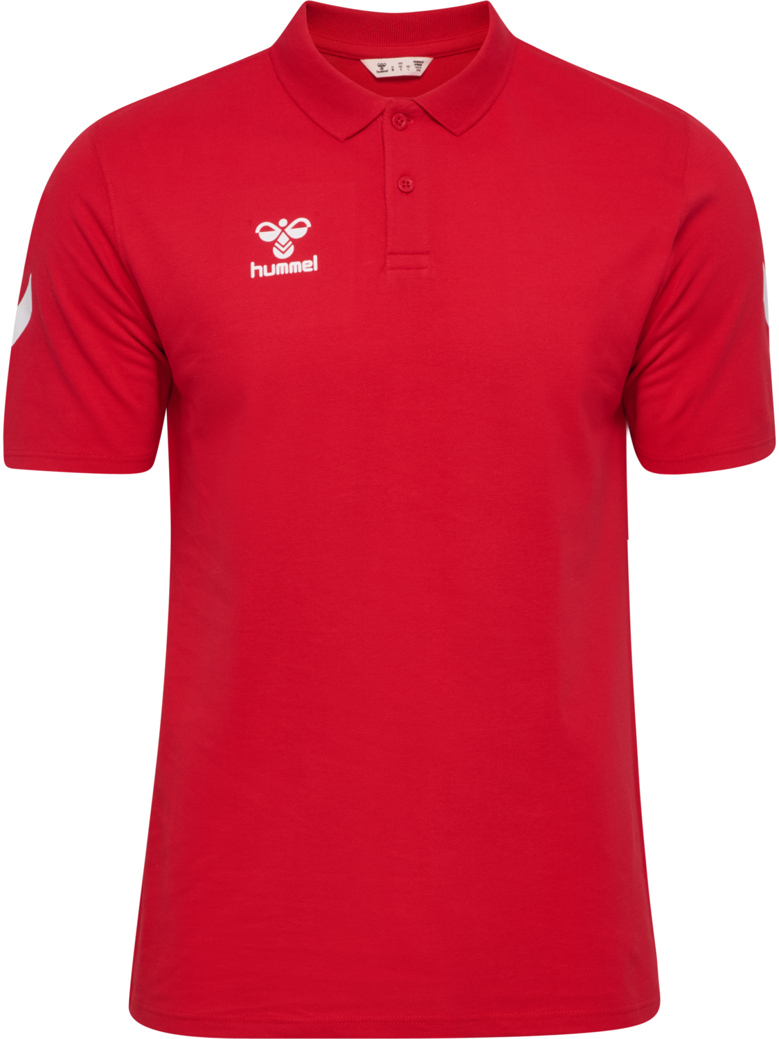 hmlGO 2.0 CHEVRON  POLO, TRUE RED, packshot