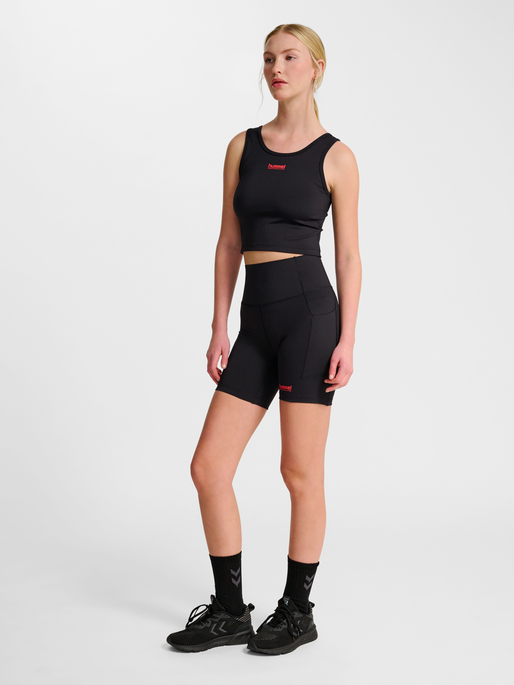 hmlHIIT INTENSITY W TOP, BLACK, model