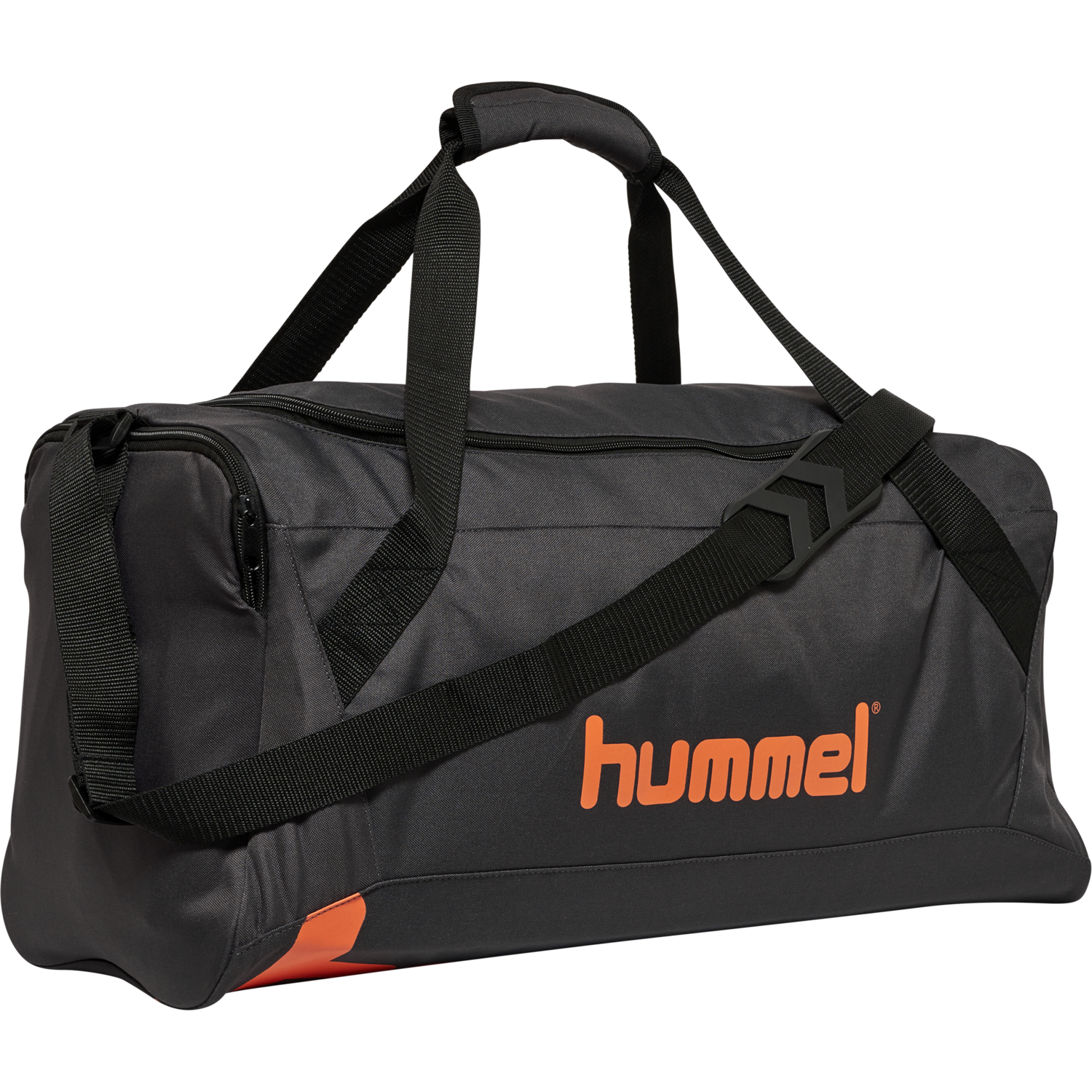 hmlACTION SPORTS BAG, FORGED IRON/NASTURIUM, packshot