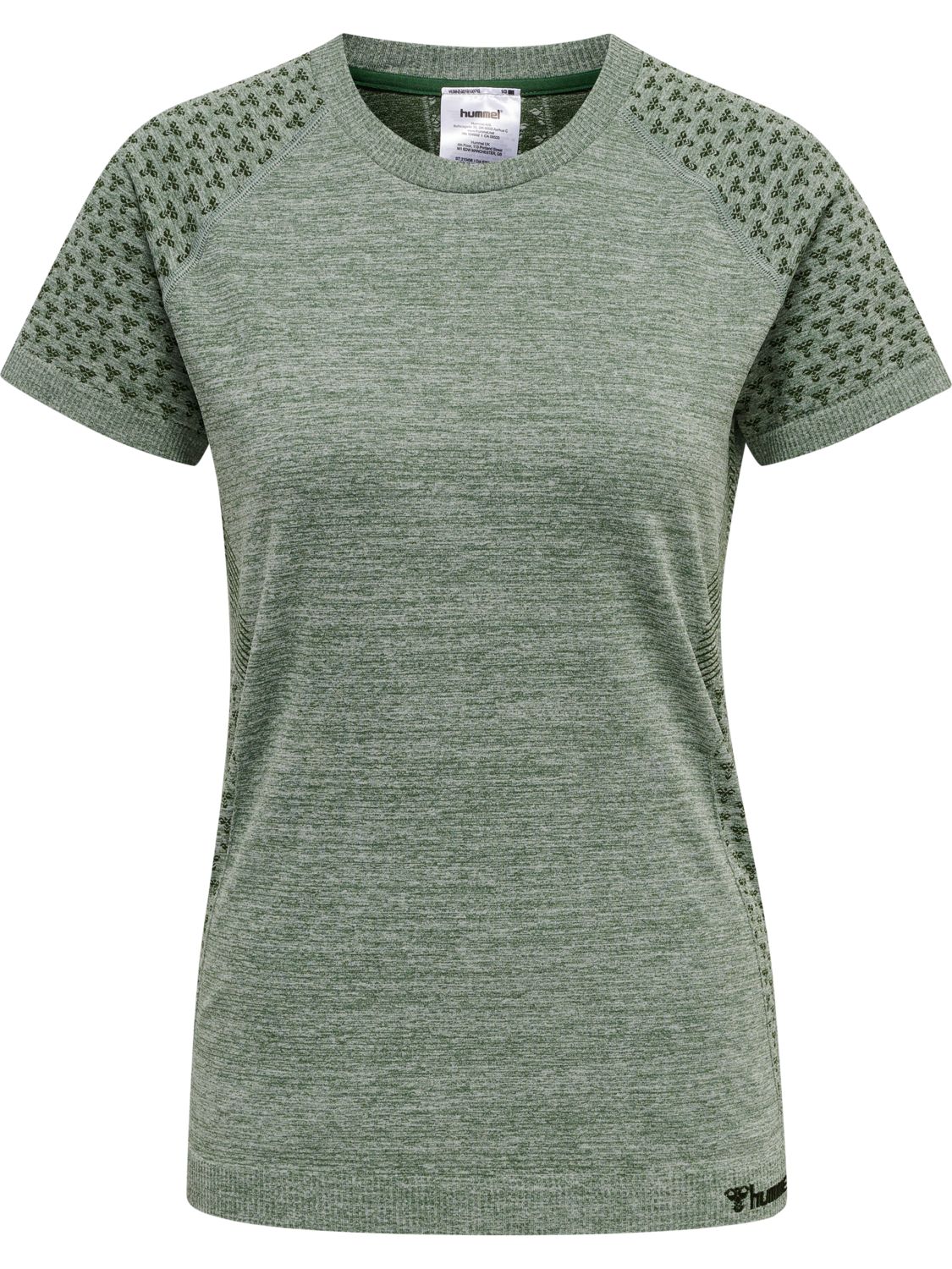 hmlCI SEAMLESS T-SHIRT, THYME MELANGE, packshot