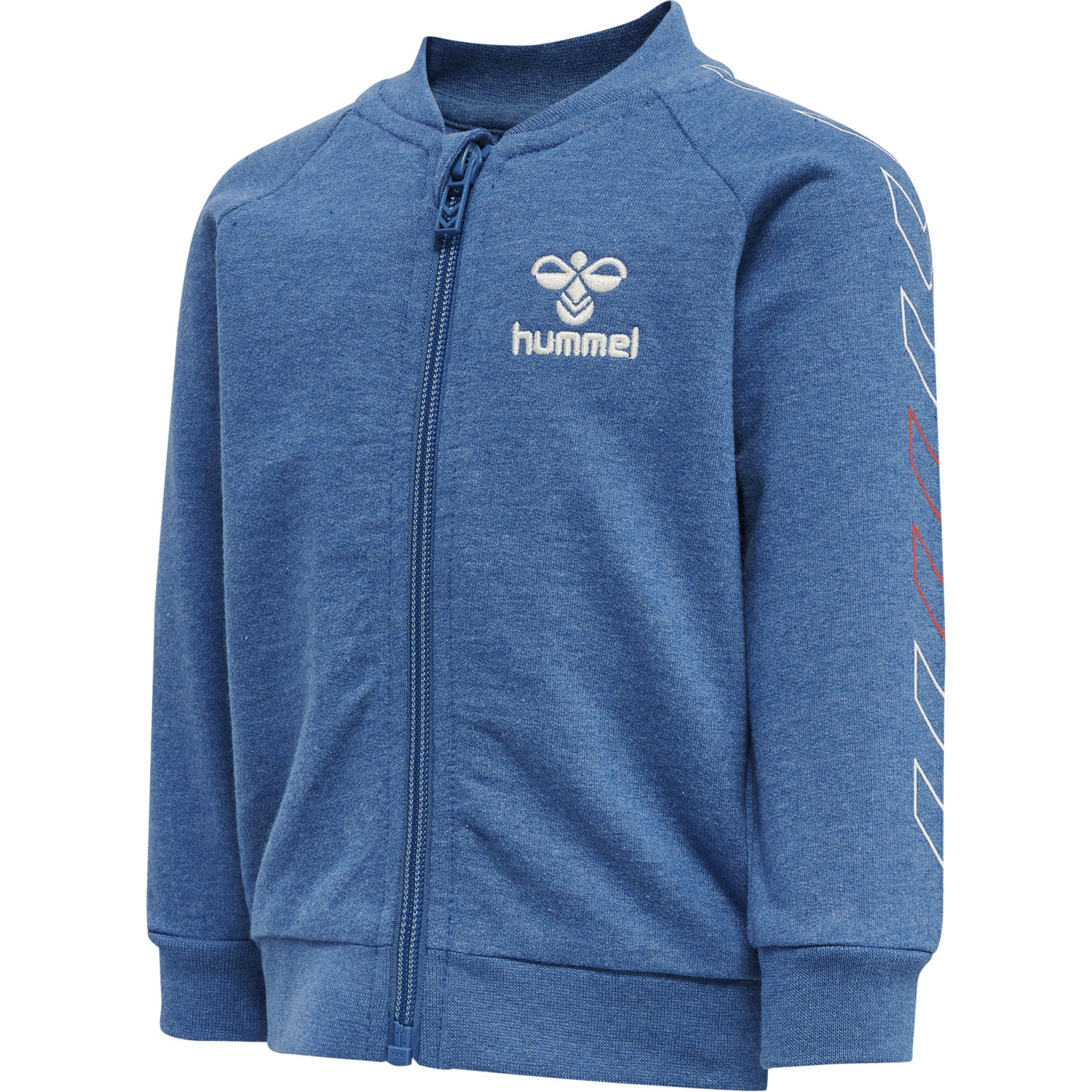 hmlGLEN ZIP JACKET, VALLARTA BLUE MELANGE, packshot