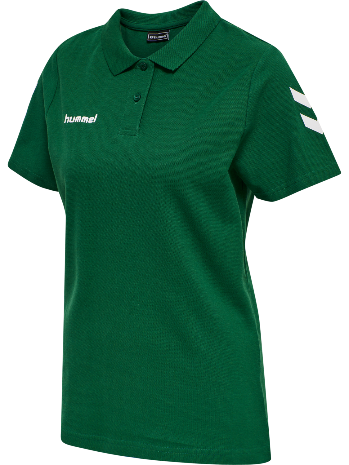 HMLGO COTTON POLO WOMAN, EVERGREEN, packshot