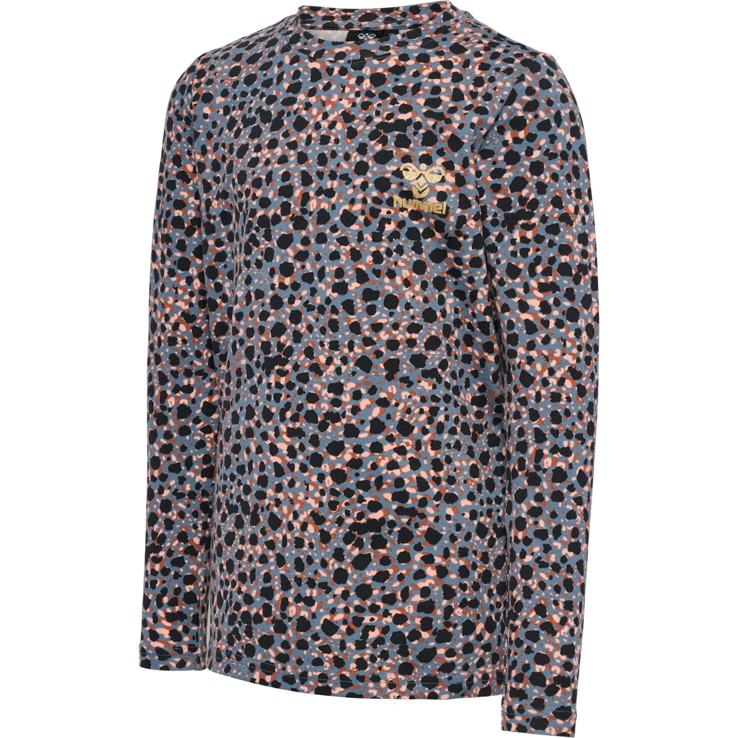 hmlMEJSE T-SHIRT L/S, BLUE MIRAGE, packshot