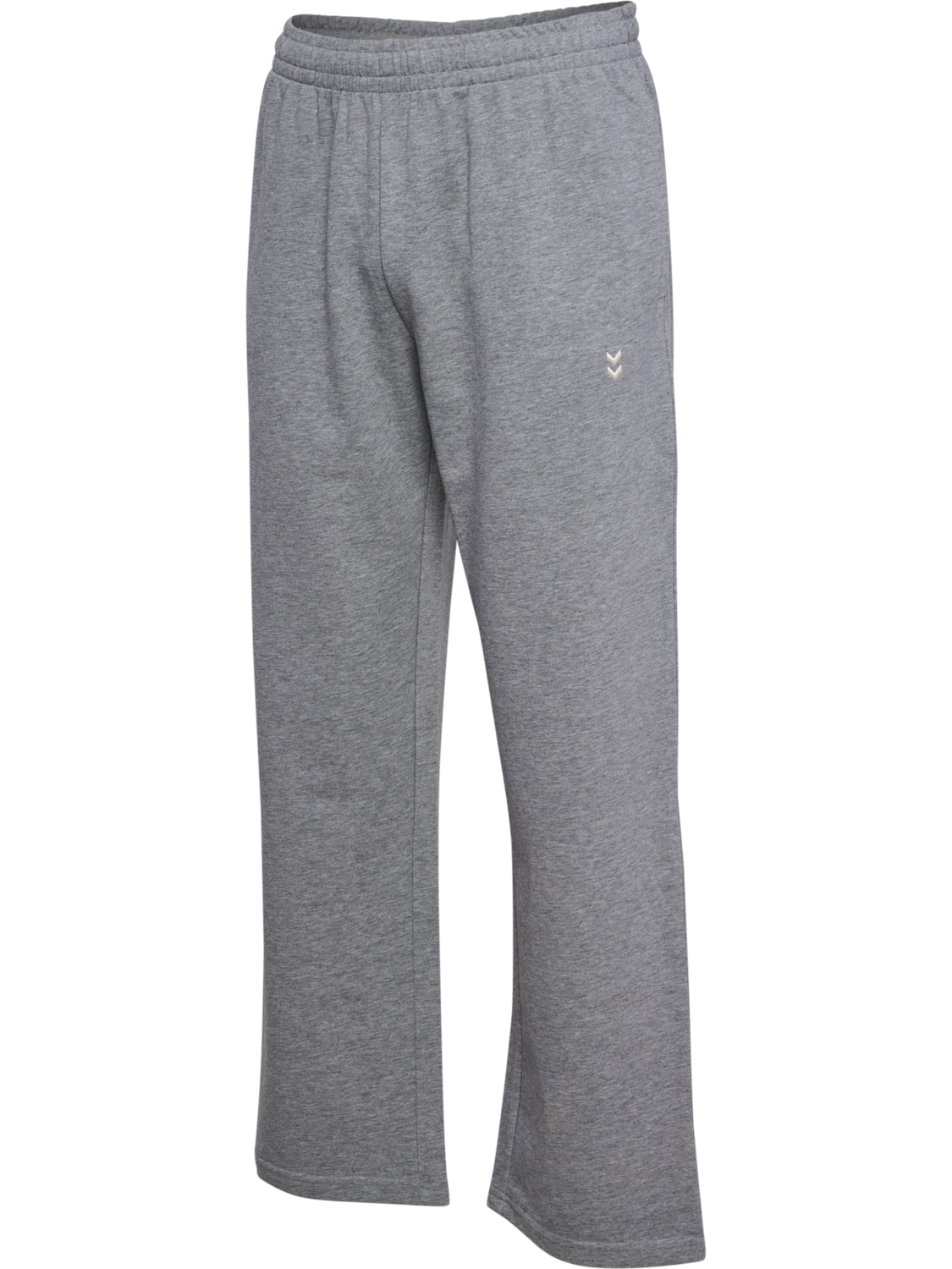 hmlPULSE WIDE SWEAT PANTS, GREY MELANGE, packshot