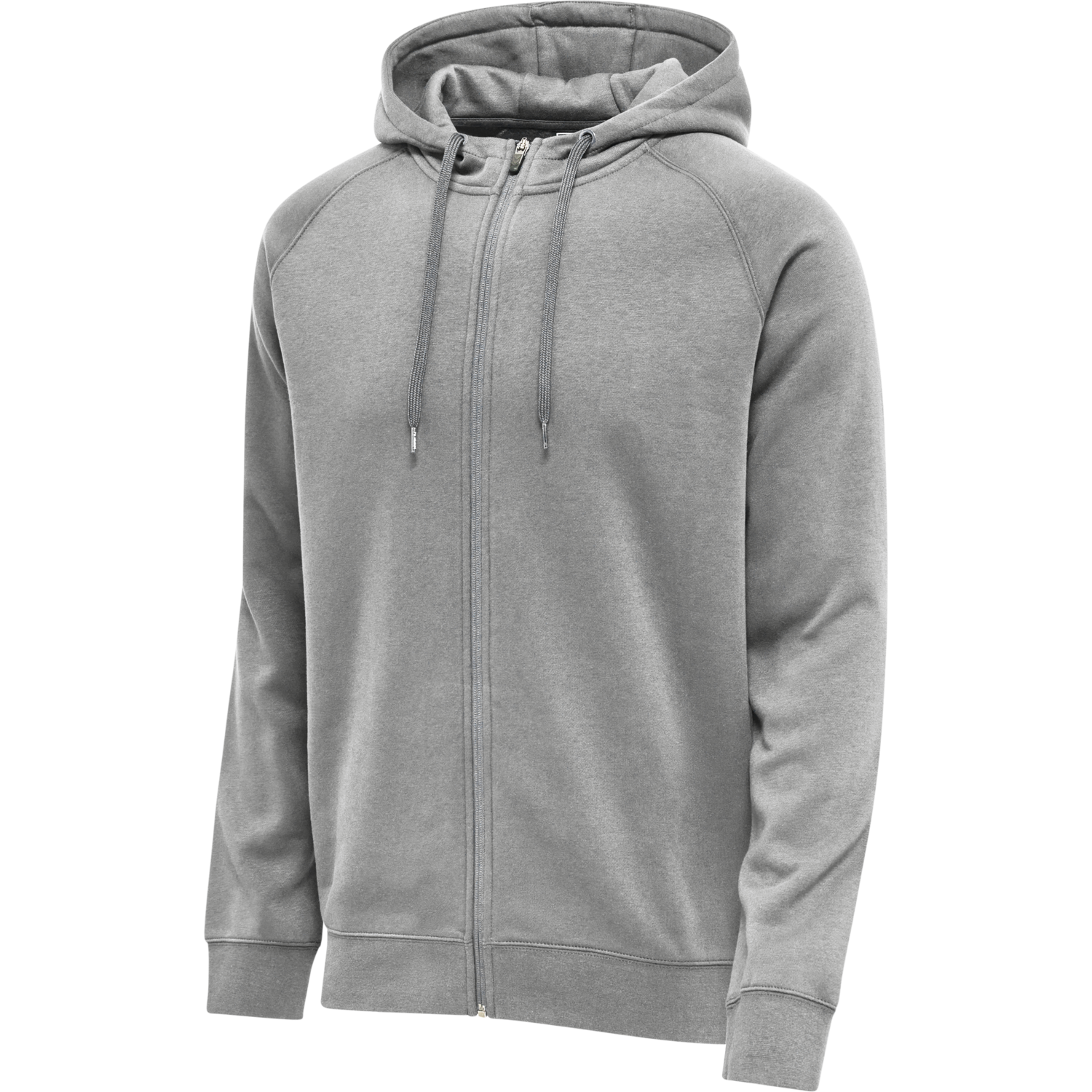 hmlRED CLASSIC ZIP HOODIE, GREY MELANGE, packshot