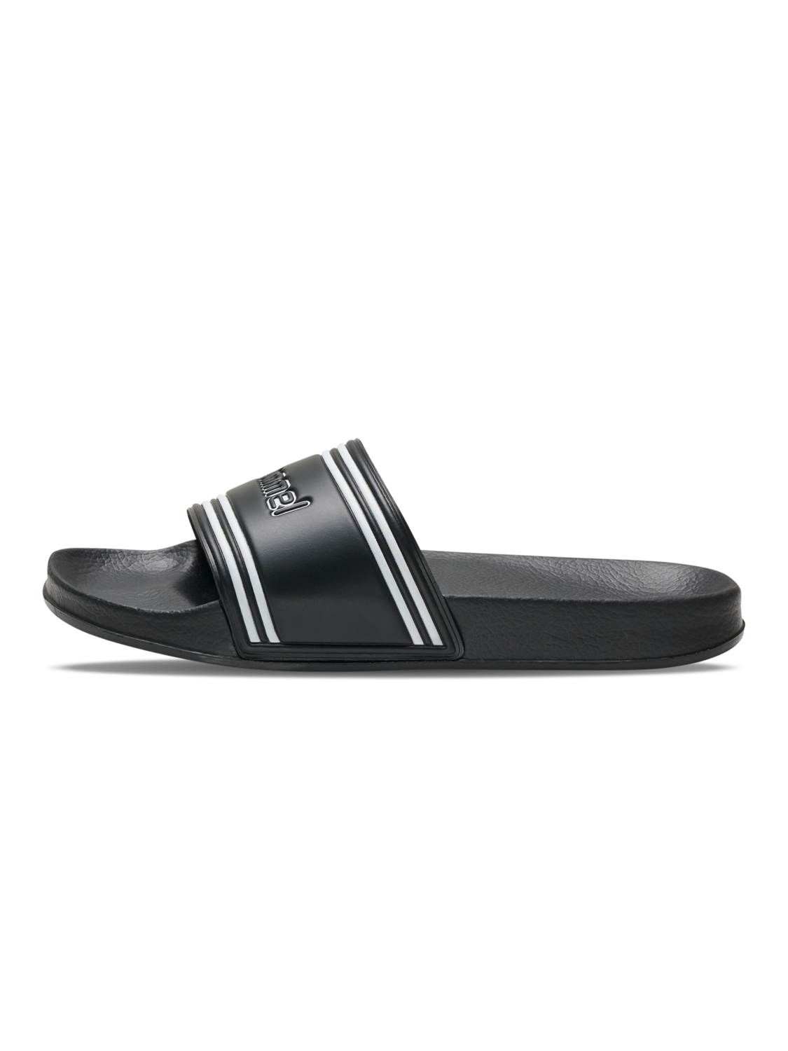 POOL SLIDE RETRO, BLACK/WHITE, packshot