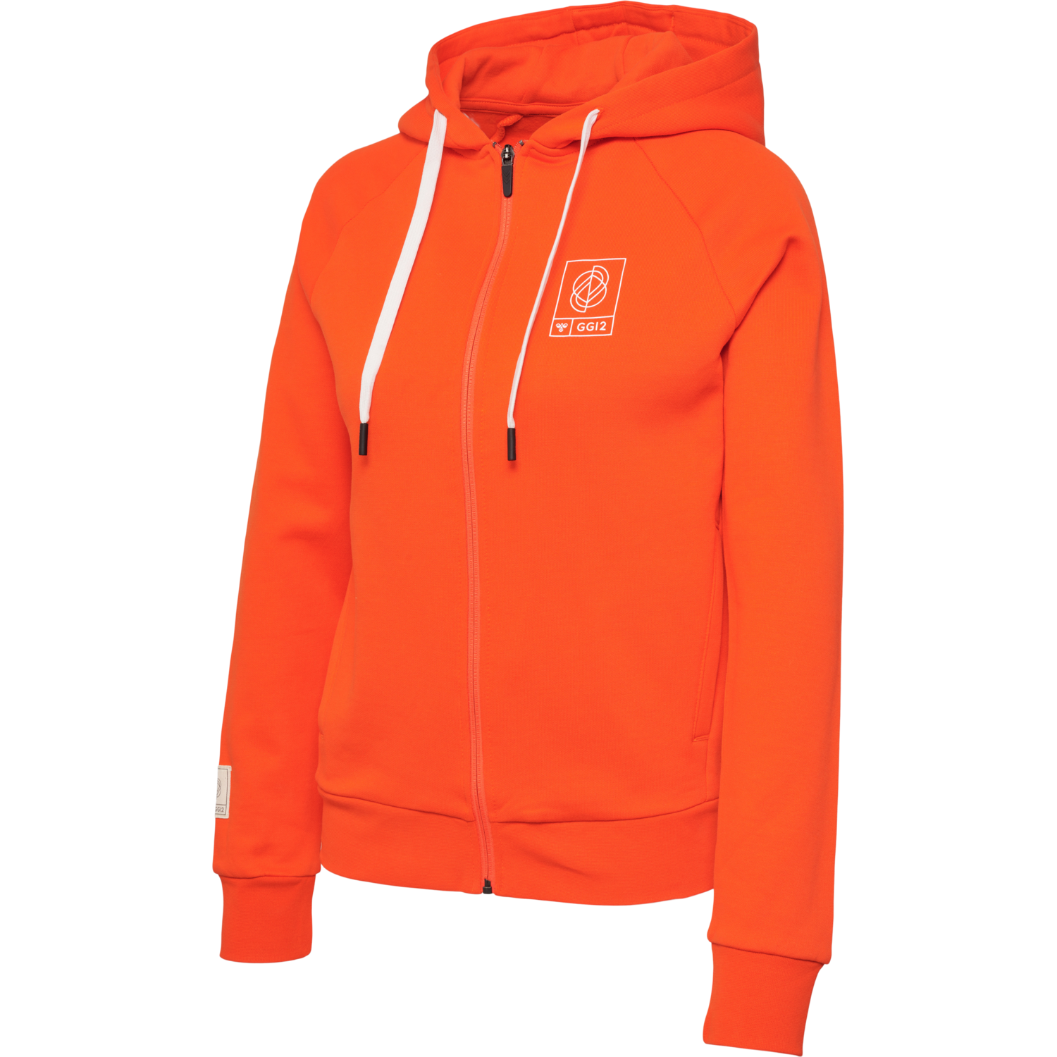 hmlGG12 SWEAT ZIP HOODIE WOMAN, CHERRY TOMATO, packshot