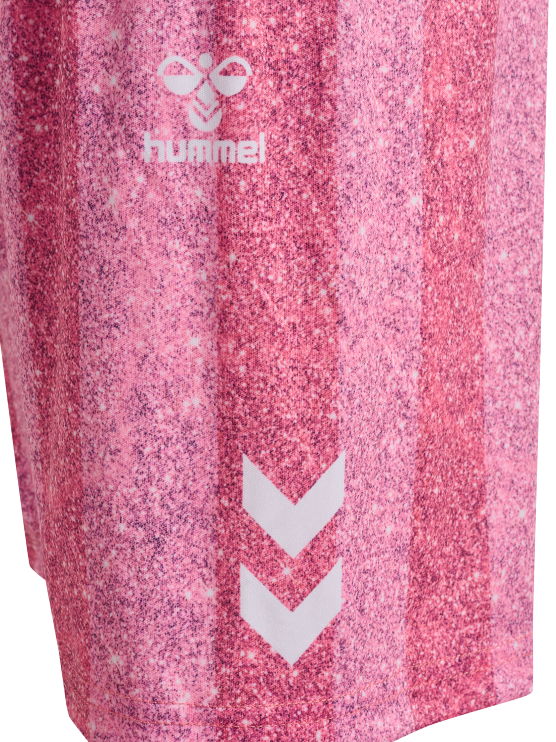 hmlSHIMMER SHORTS, CHATEAU ROSE/BRIGHT WHITE, packshot