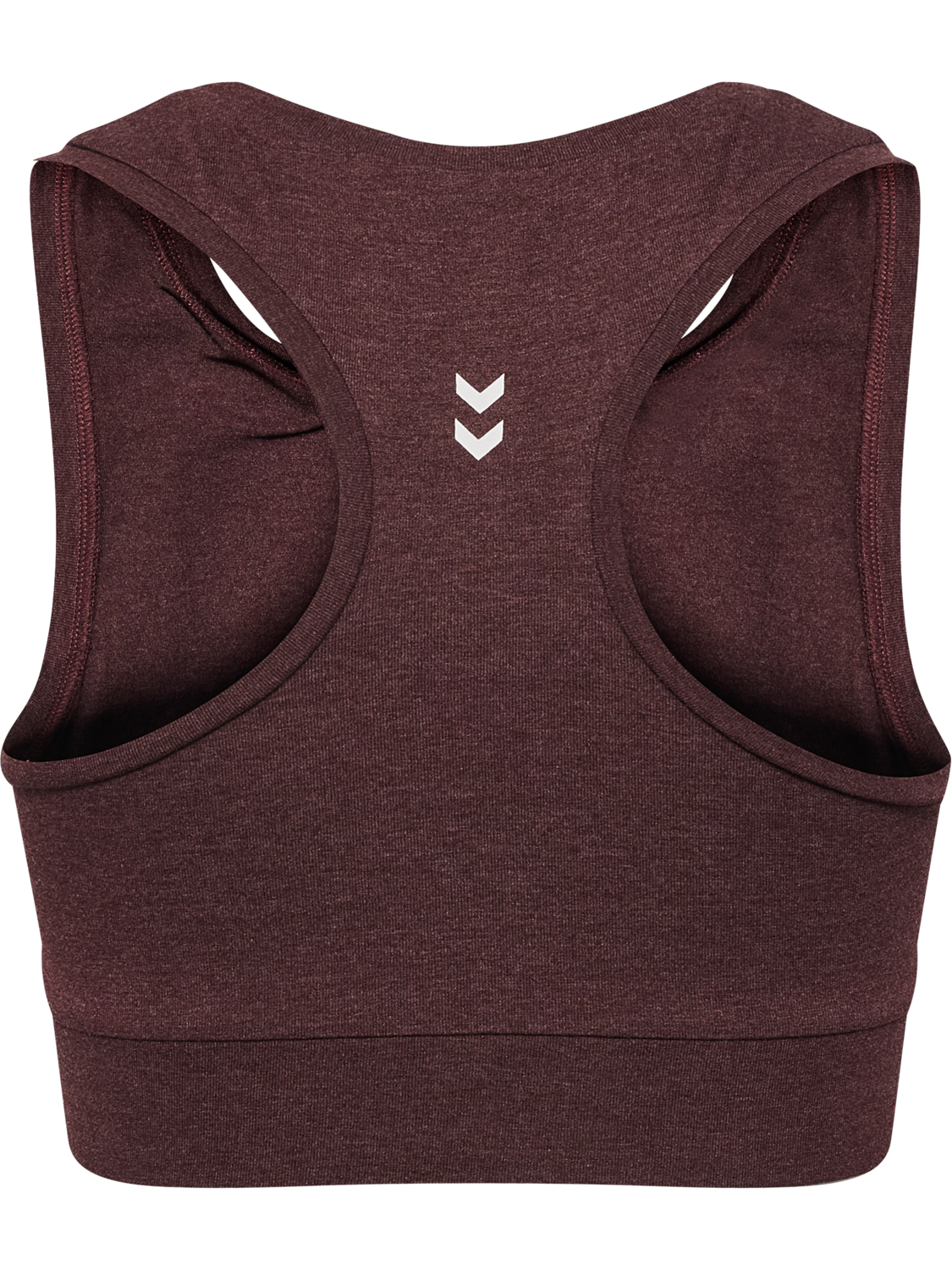 hmlPULSE LOGO LIGHT SUPPORT BRA, FUDGE MELANGE, packshot