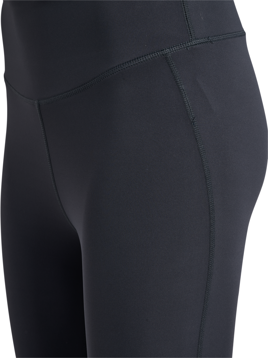 hmlPULSE HIGH WAIST TIGHTS, EBONY, packshot