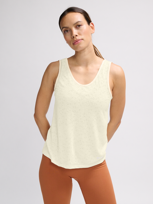 hmlMT LIGHT BURNOUT TANKTOP, WHITECAP GRAY, model