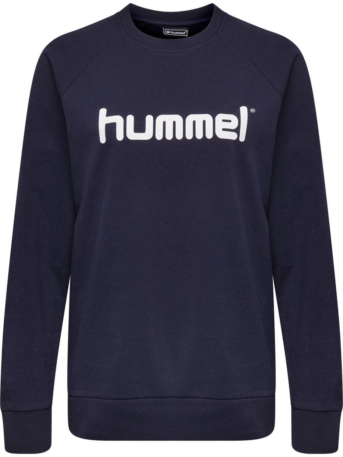 HMLGO COTTON LOGO SWEATSHIRT WOMAN, MARINE, packshot