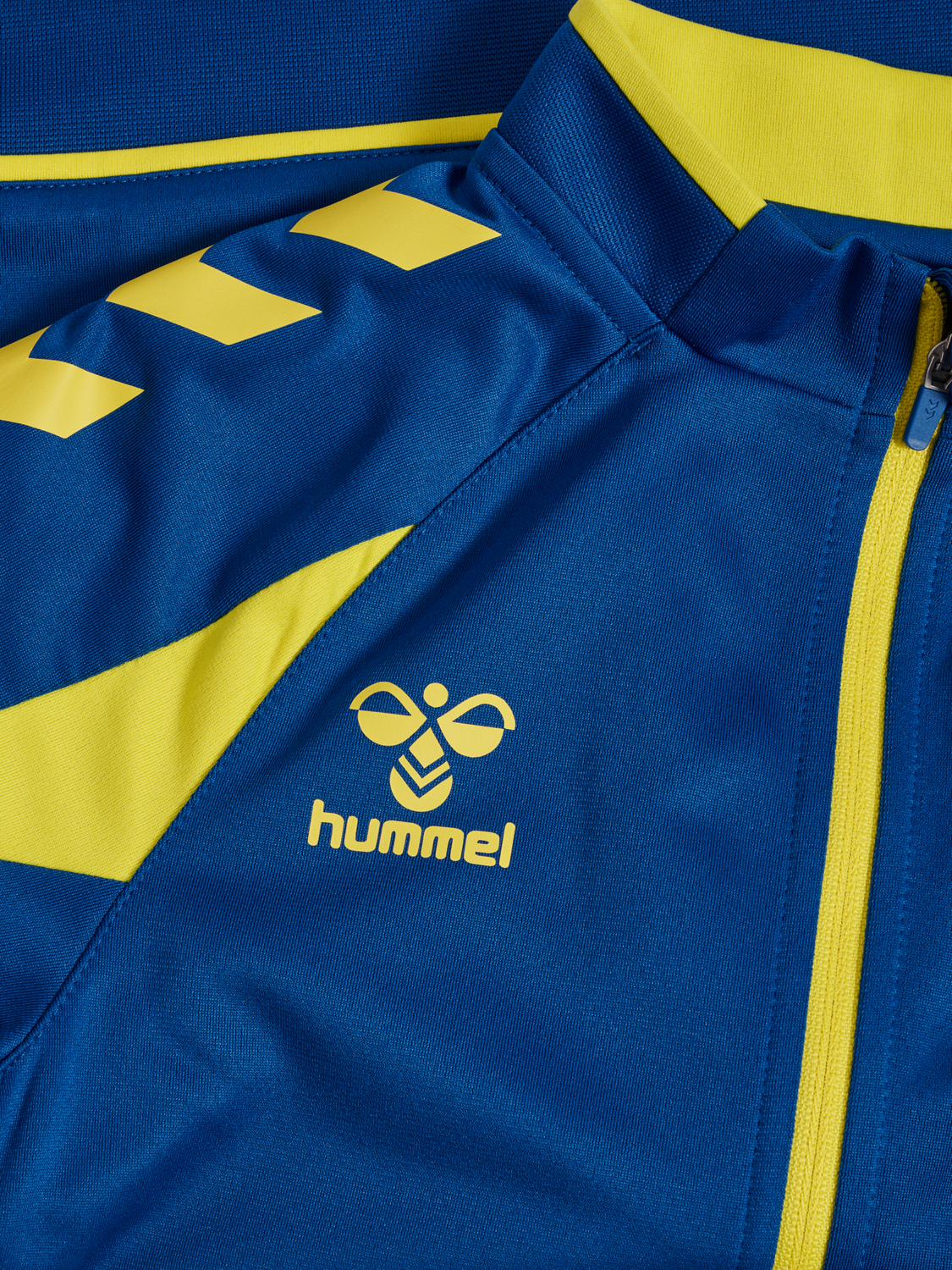 hmlCORE 2.0 TRACK ZIP JACKET KIDS, TRUE BLUE/BLAZING YELLOW, packshot