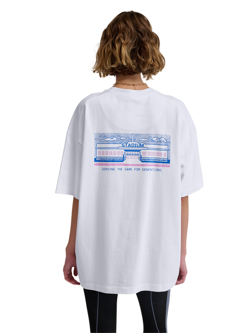 hmlLOOSE T-SHIRT S/S SW STADIUM, WHITE, model
