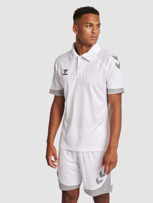 hmlLEAD FUNCTIONAL POLO, WHITE, model