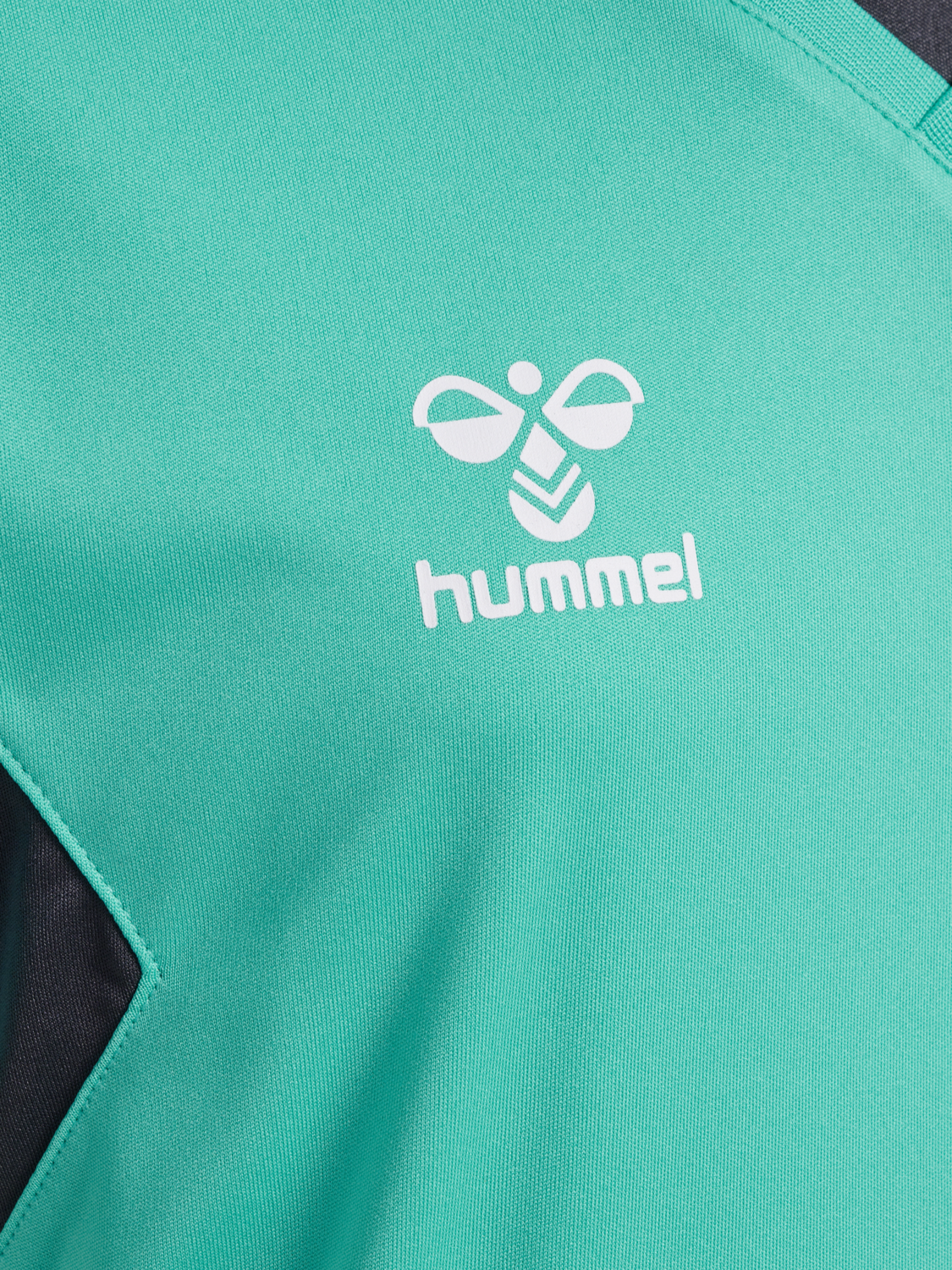 hmlAUTHENTIC PL JERSEY S/S KIDS, !TURQUOISE /ASPHALT, packshot