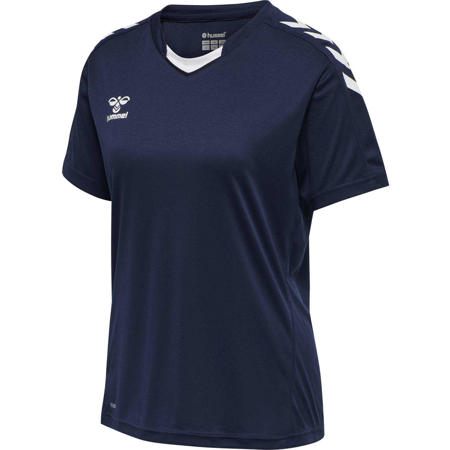hmlCORE XK POLY JERSEY S/S WOMAN, MARINE, packshot