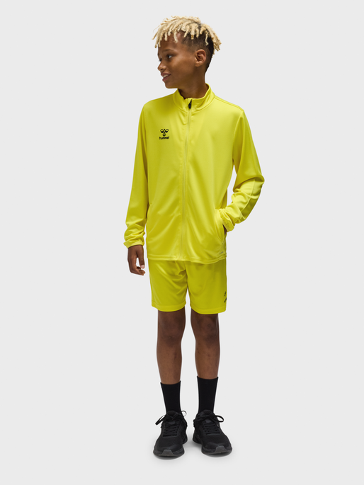 hmlESSENTIAL TRACK JACKET KIDS, BLAZING YELLOW, model
