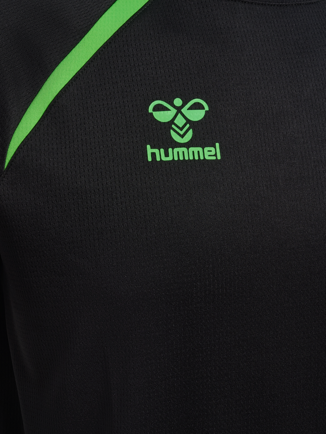 hmlLEAD 2.0 JERSEY S/S, BLACK/GREEN GECKO, packshot
