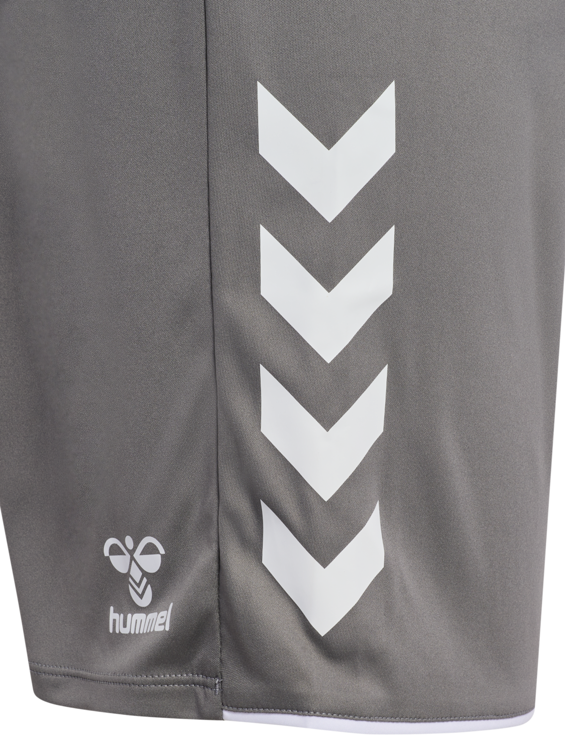 hmlCORE 2.0 SHORTS, STEEL GRAY/WHITE, packshot