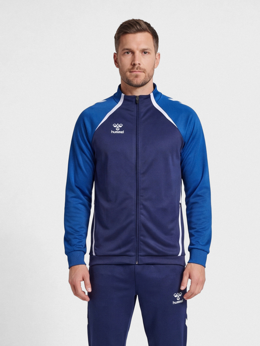 hmlLEAD 2.0 TRACK ZIP JACKET, MARINE/TRUE BLUE, model