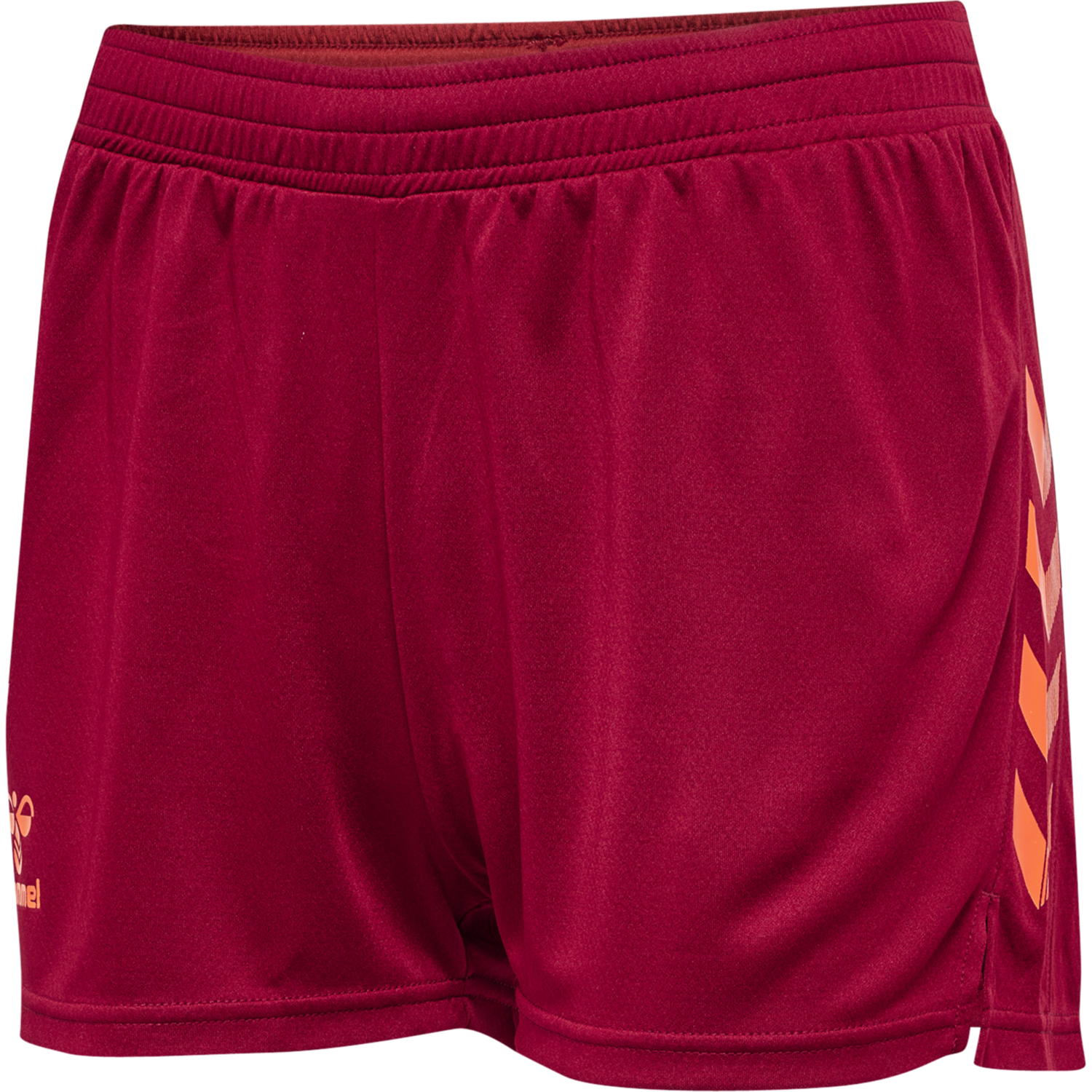hmlONGRID POLY SHORTS WO, RHUBARB/NASTURTIUM, packshot