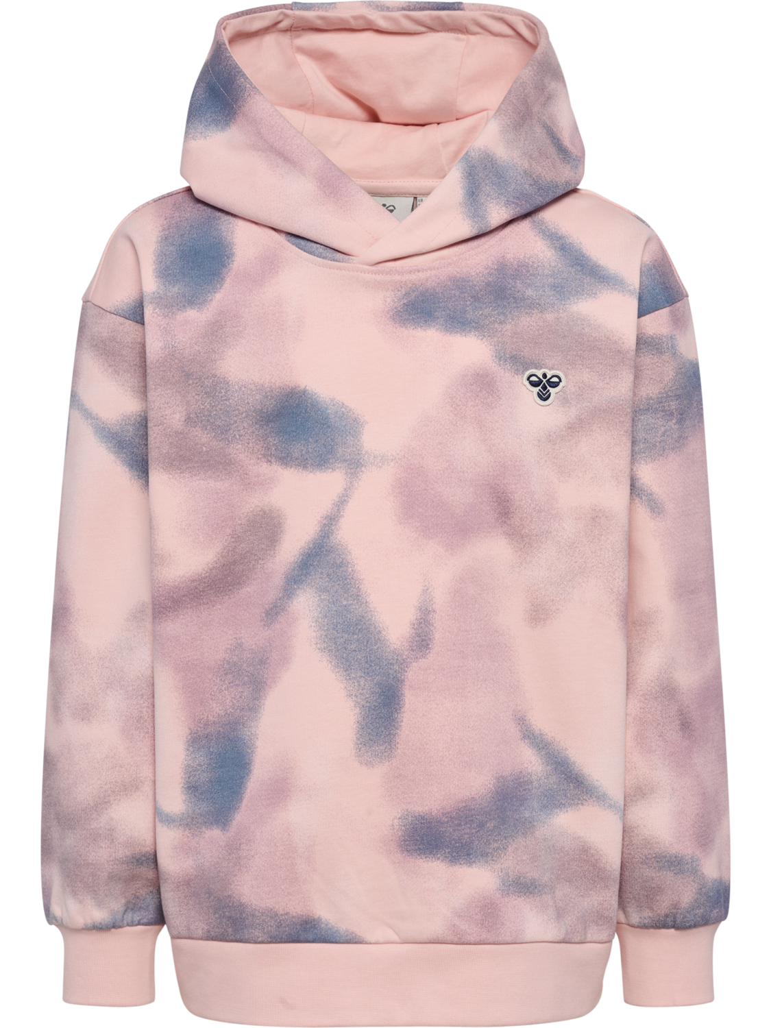 hmlJR LOOSE AOP HOODIE BEE, PALE LILAC, packshot
