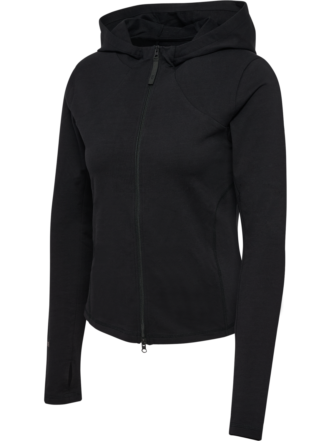 hmlFOUNDATION ZIP HOODIE, BLACK, packshot