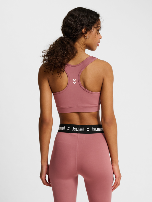 hmlPULSE LIGHT SUPPORT BRA, WISTFUL MAUVE, model