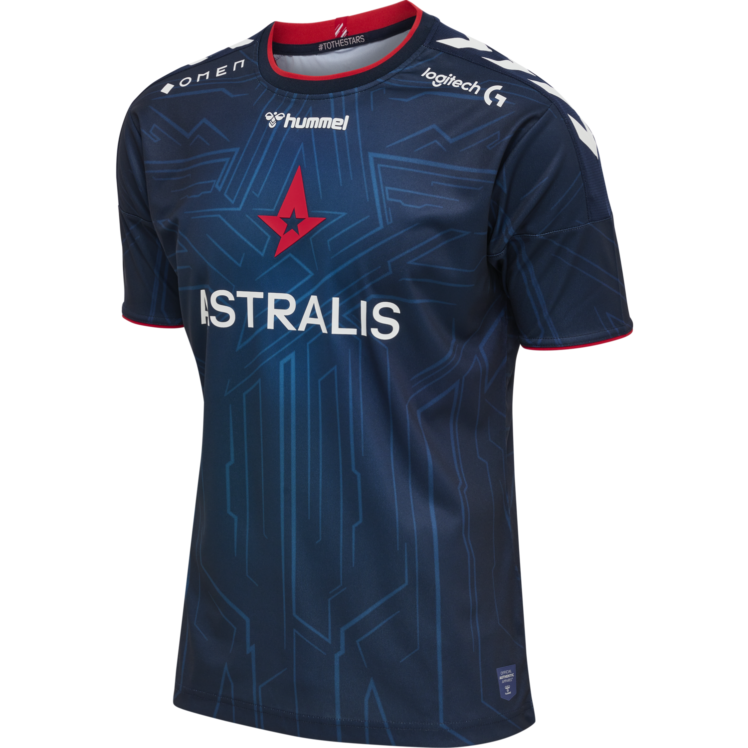ASTRALIS 21/22 GAME JERSEY KIDS, MARINE/SPONSOR, packshot