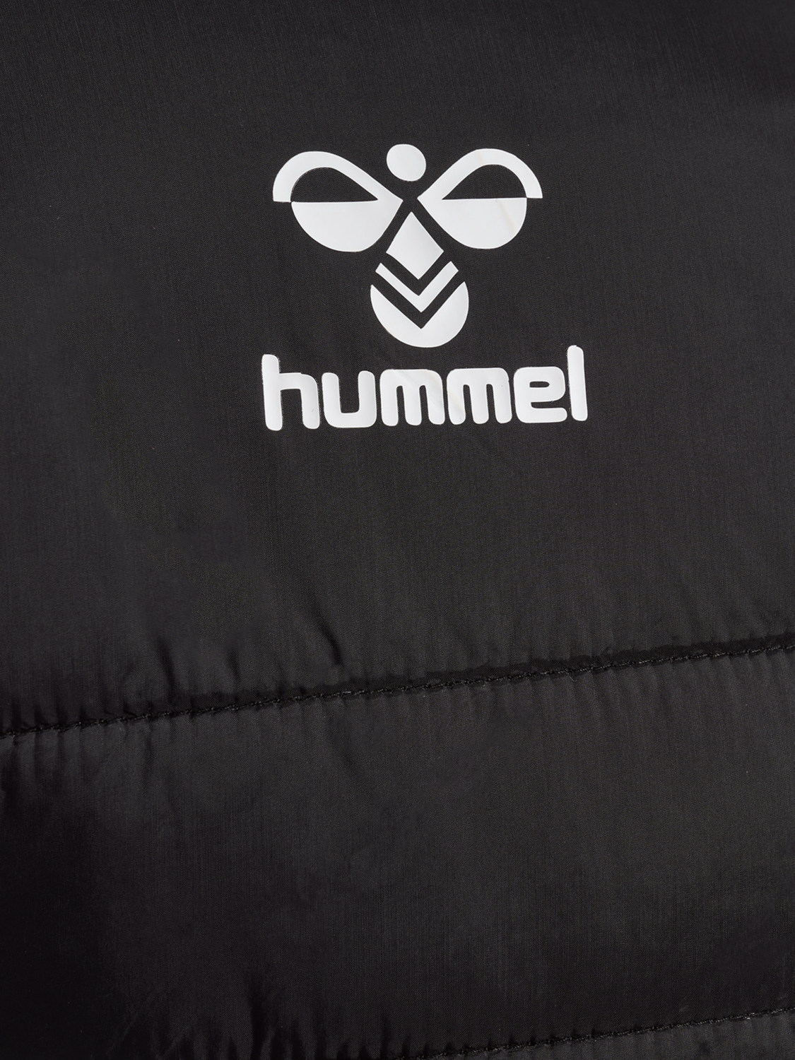 hmlGO QUILTED HOOD JACKET, BLACK, packshot