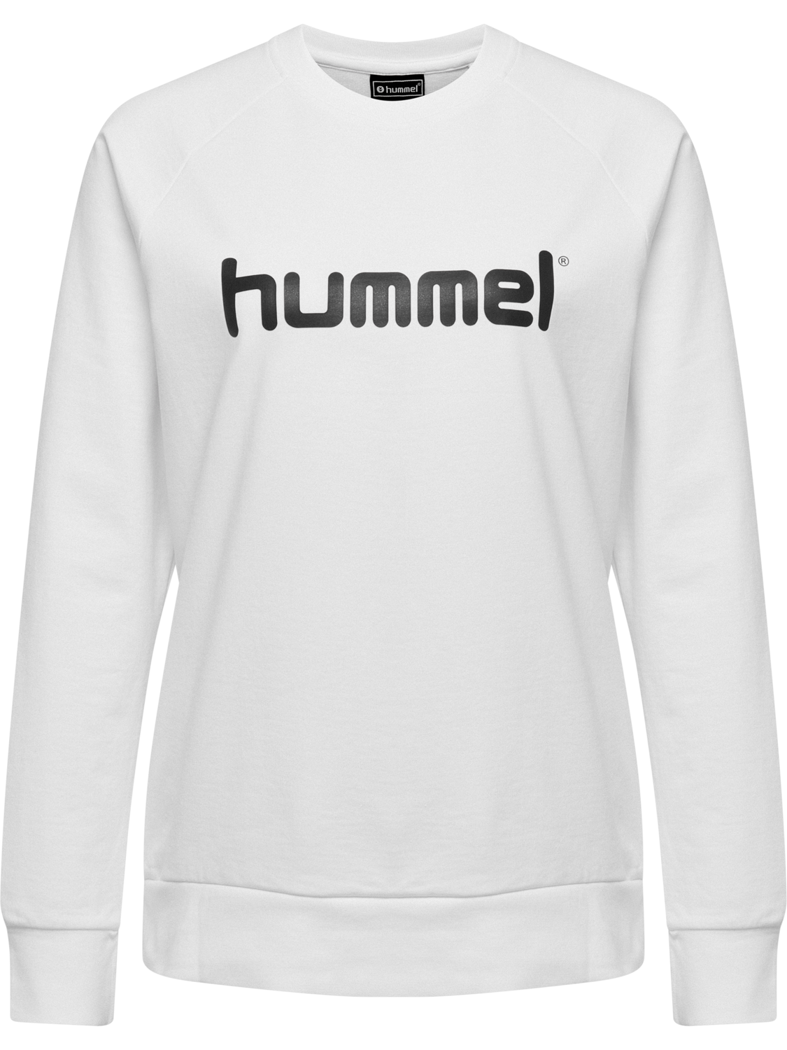 HMLGO COTTON LOGO SWEATSHIRT WOMAN, WHITE, packshot