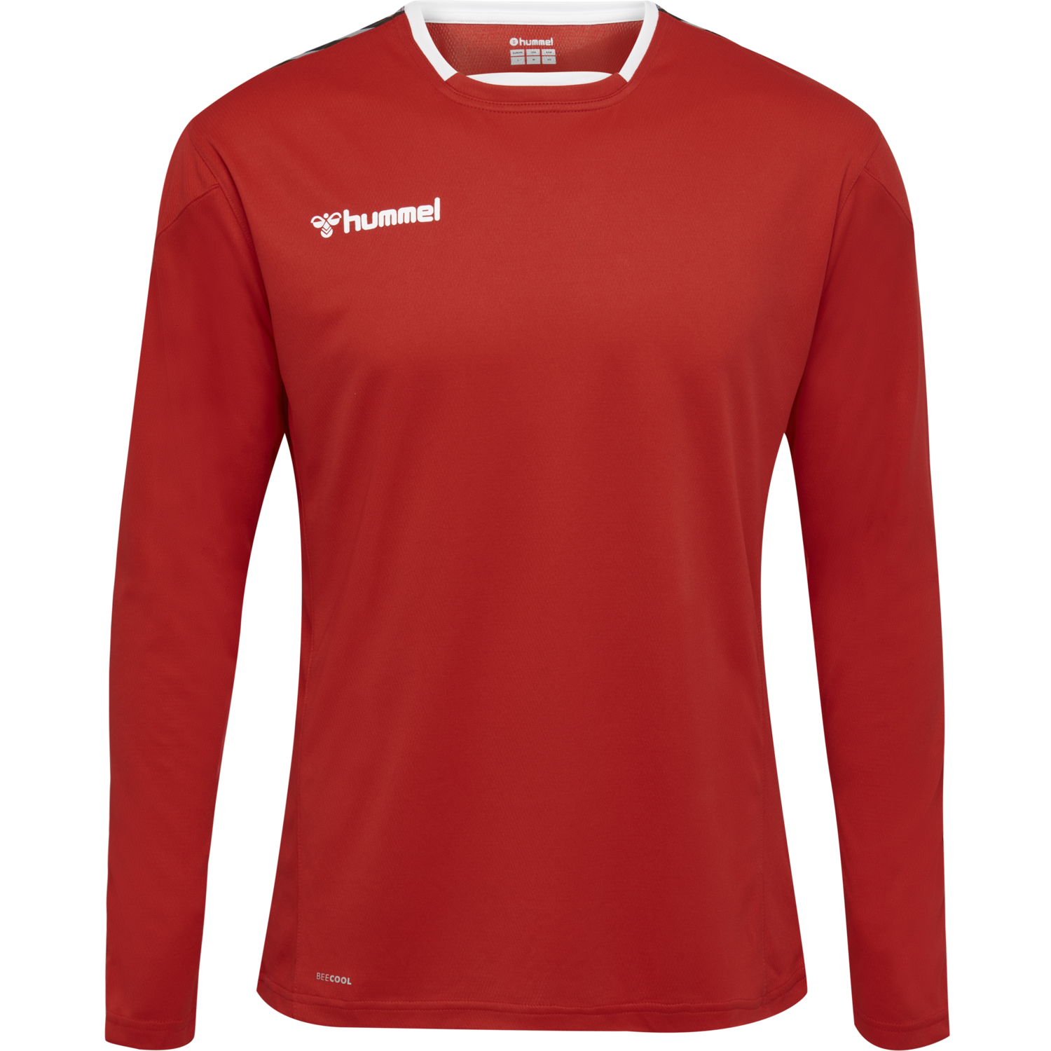 hmlAUTHENTIC KIDS POLY JERSEY L/S, TRUE RED, packshot