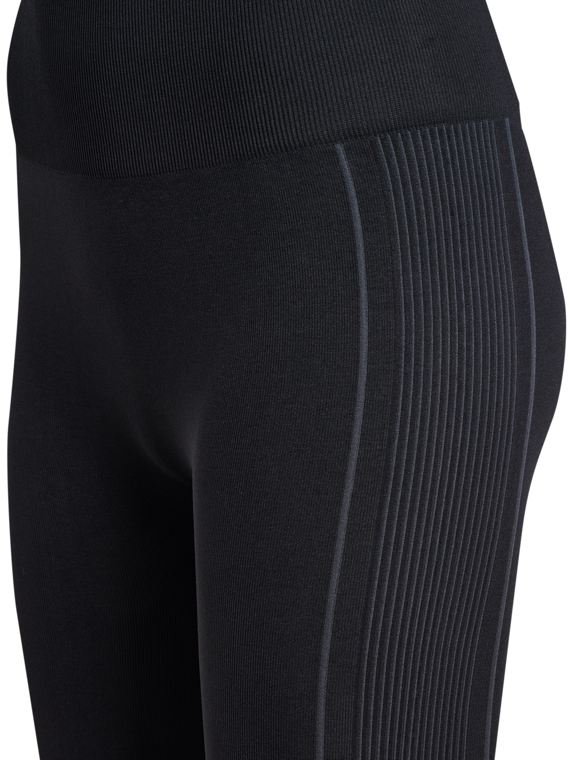 hmlYOGA SEAMLESS HW TIGHTS, BLACK, packshot