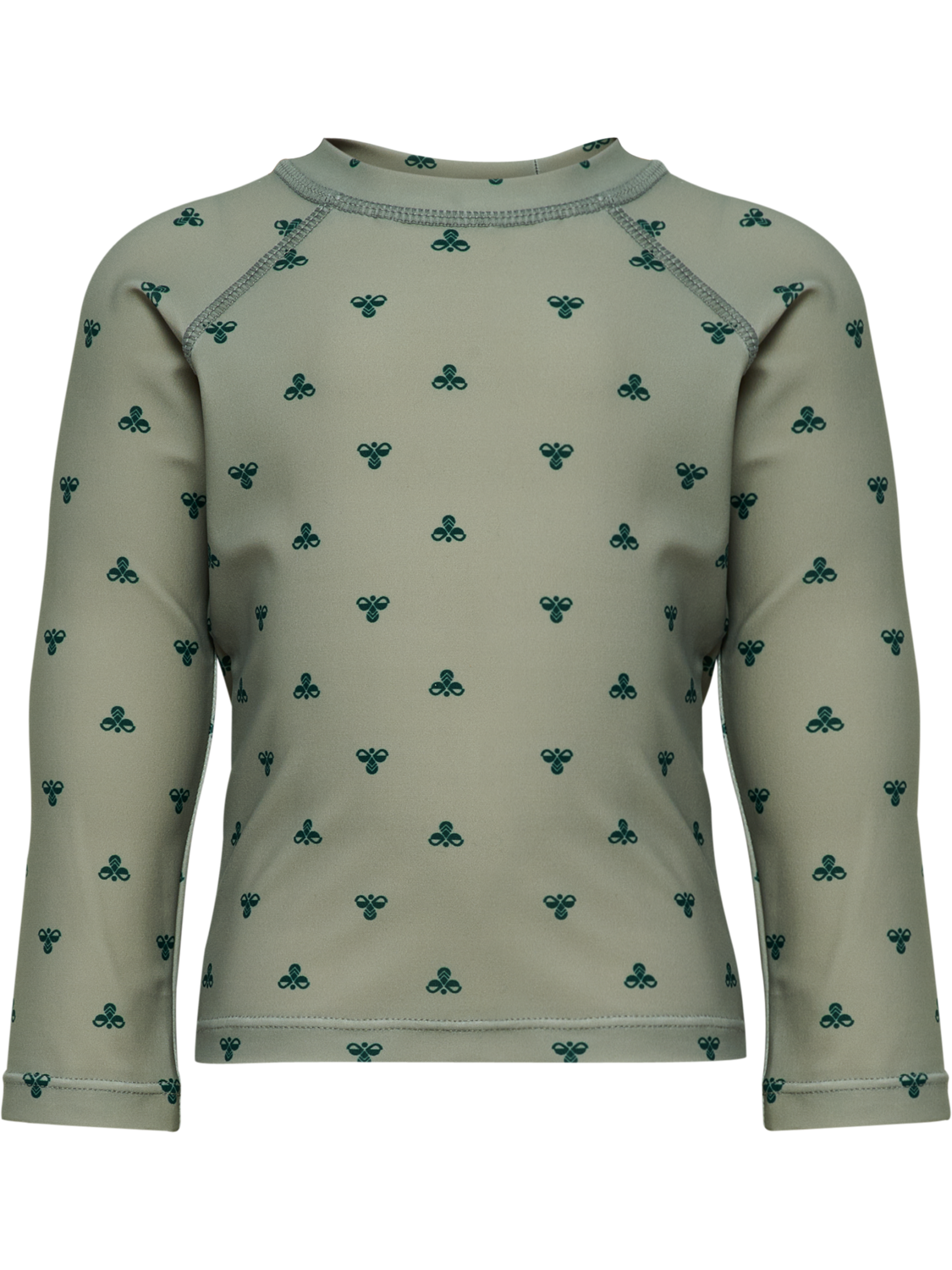 hmlMINI BEE AOP SWIM T-SHIRT L/S, SHADOW, packshot