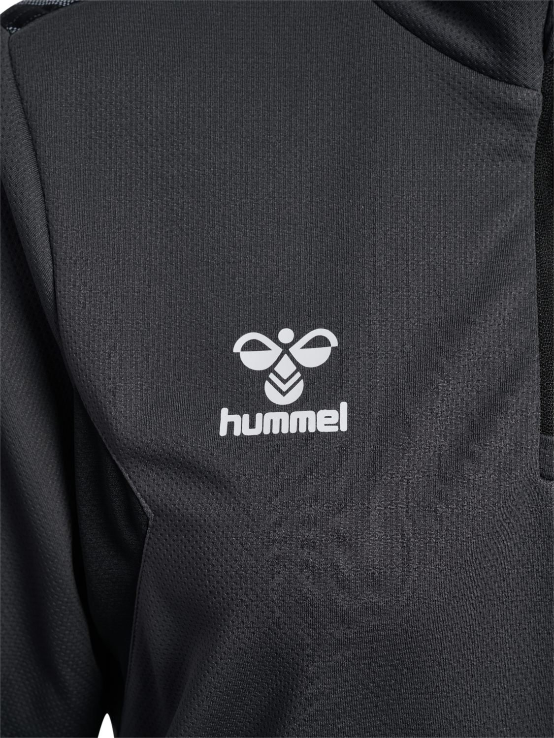 hmlAUTHENTIC HALF ZIP SWEAT WOMAN, ASPHALT, packshot