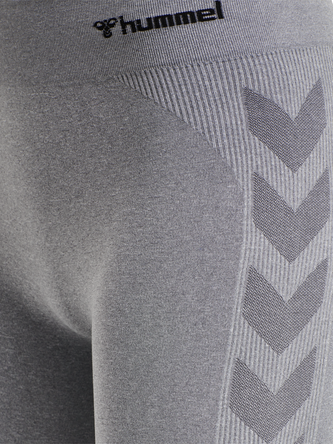 hmlCI SEAMLESS MID WAIST TIGHTS, GREY MELANGE, packshot