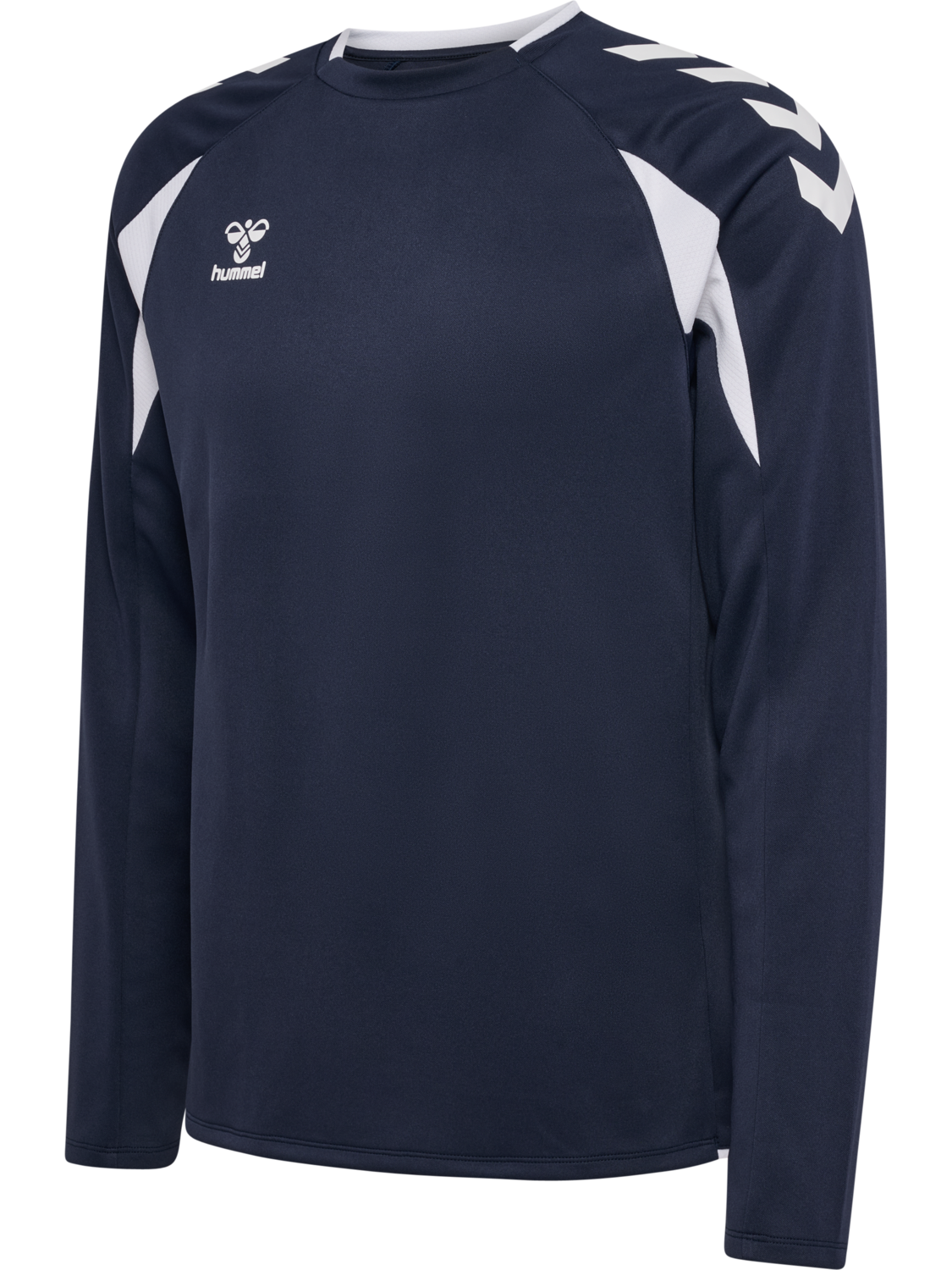 hmlCORE 2.0 CREW NECK, MARINE/WHITE, packshot