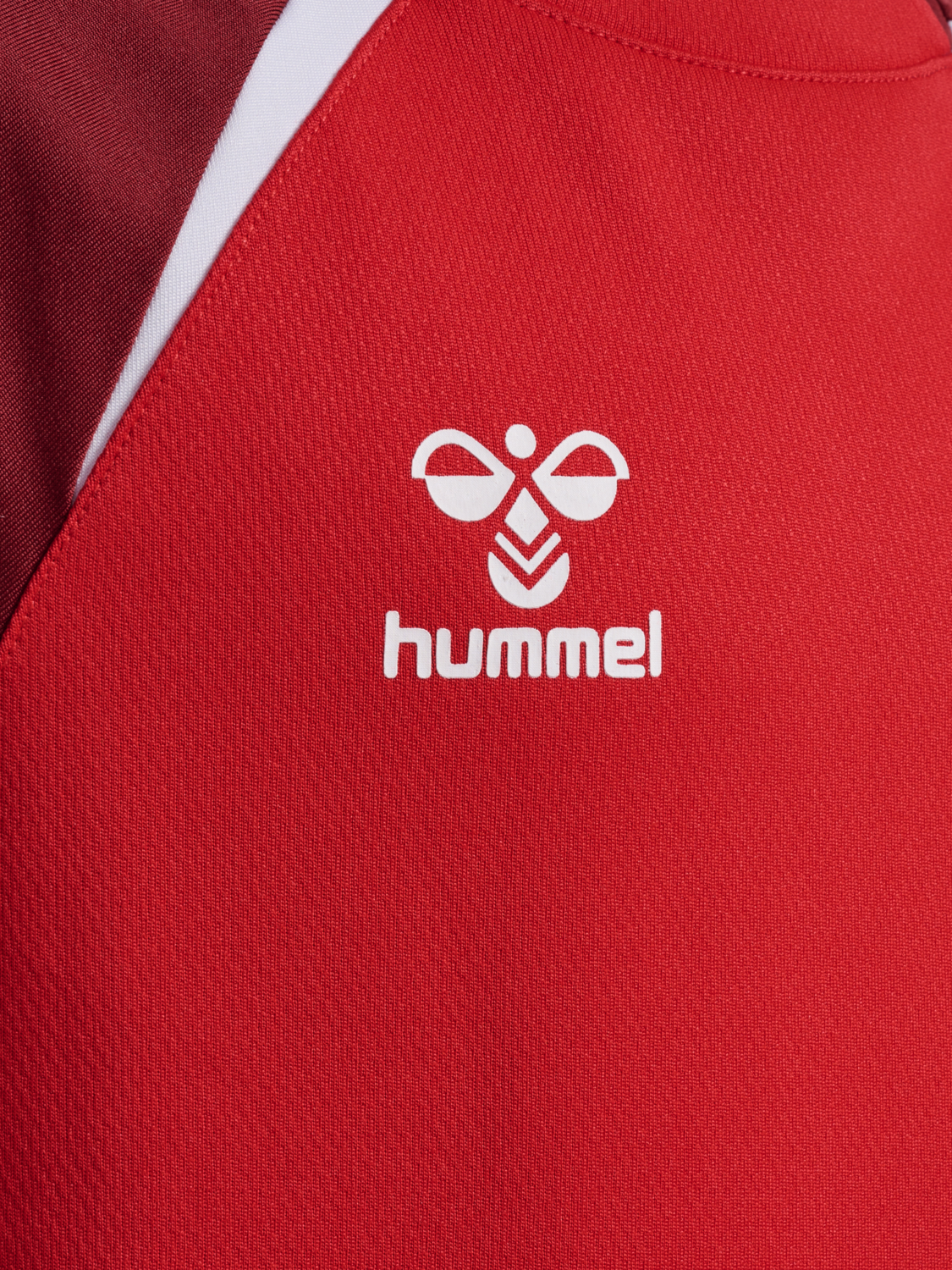 hmlLEAD 2.0 CREW SWEAT KIDS, TRUE RED/MAROON, packshot