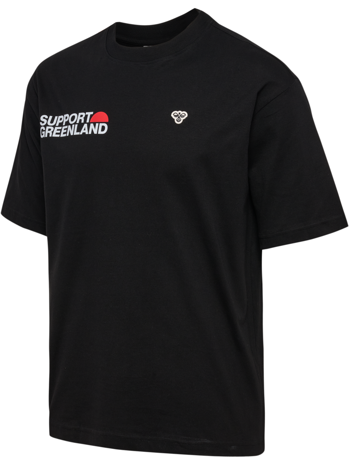 hmlGREENLAND T-SHIRT S/S, BLACK, packshot